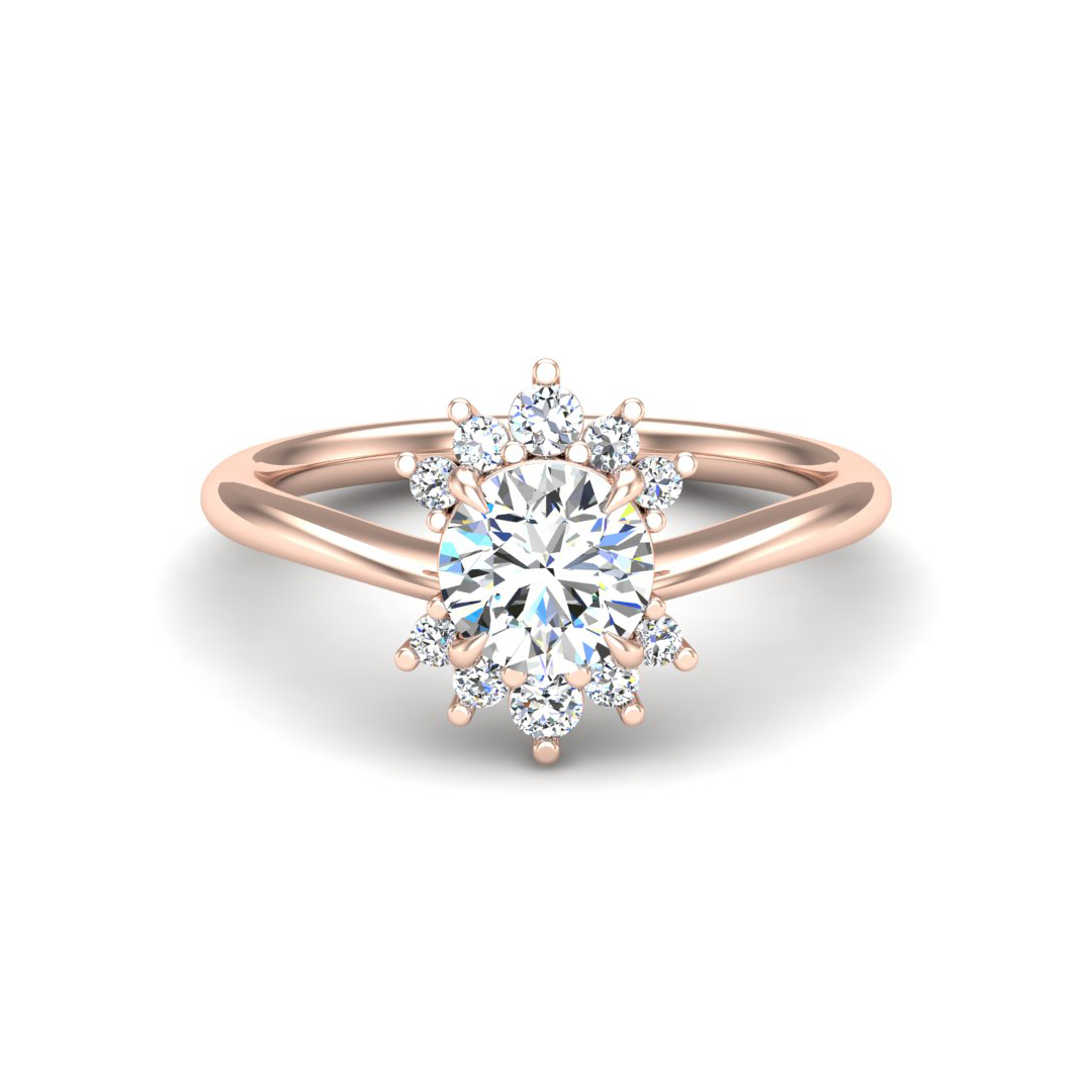 Tatum Halo Engagement Ring